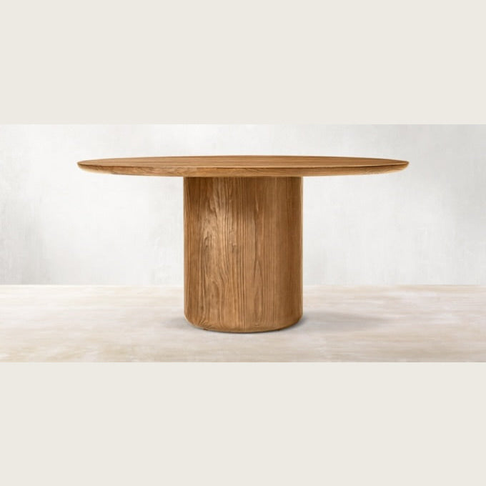 Ciro Grande Solid Wood Round Dining Table | Luxury Interiors