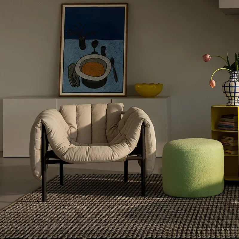 Corby Lounge Chair | Modern Upholstered with Metal Frame | Luxury Interiors