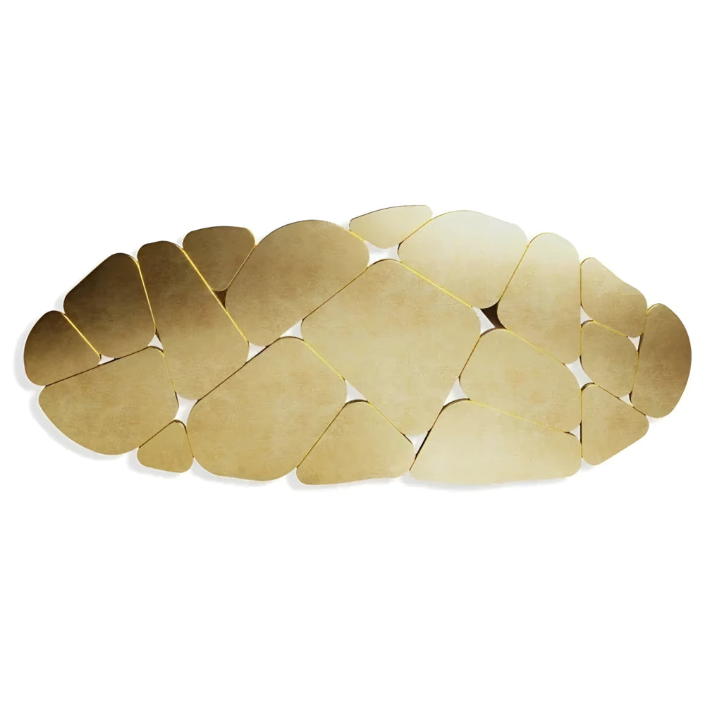 Sculptural Wooden Dining Table with Brass Accents – Modern Luxury Design