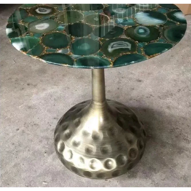 Green Agate Side Table | Luxury Interiors