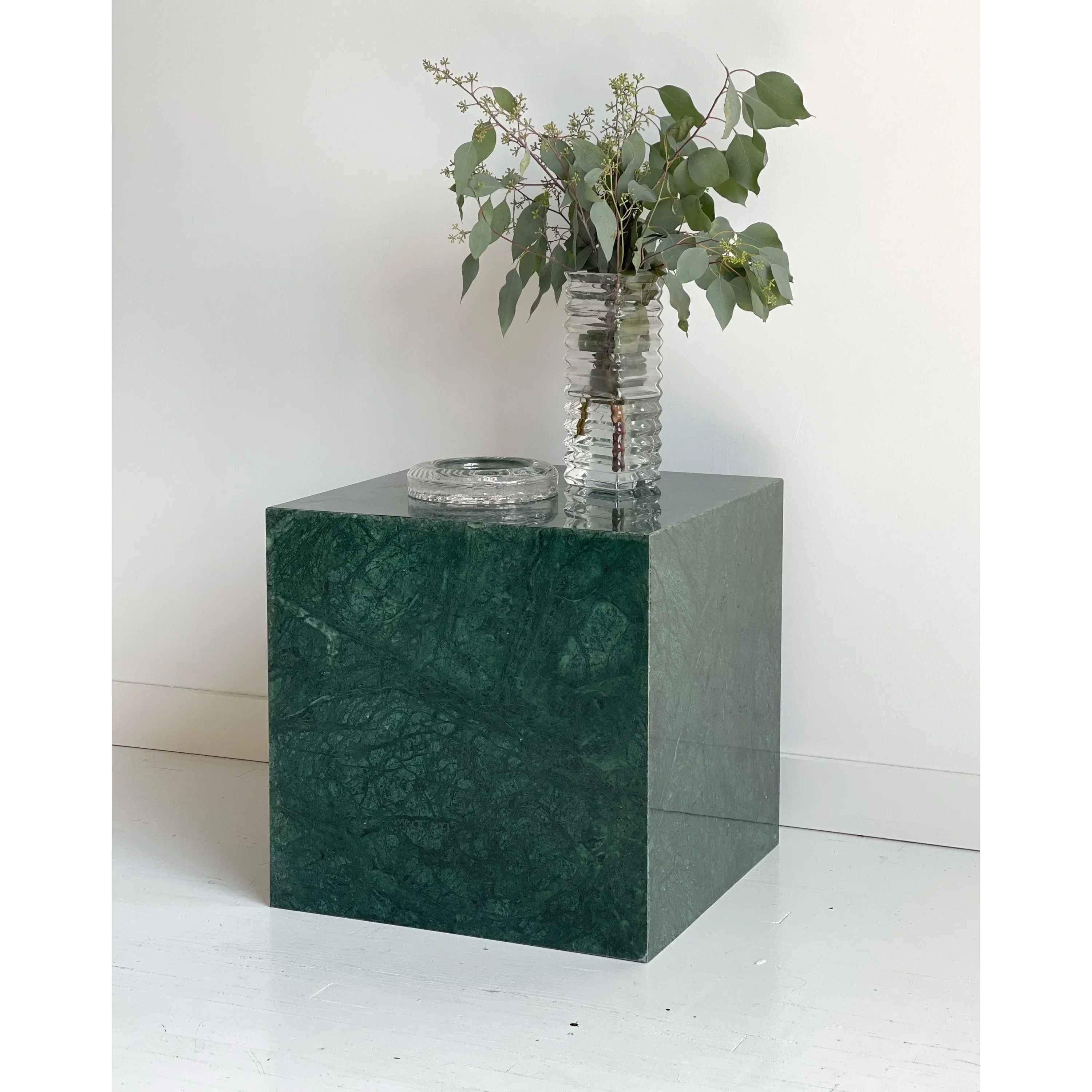 Green Marble Cube Side Tables | Luxury Interiors