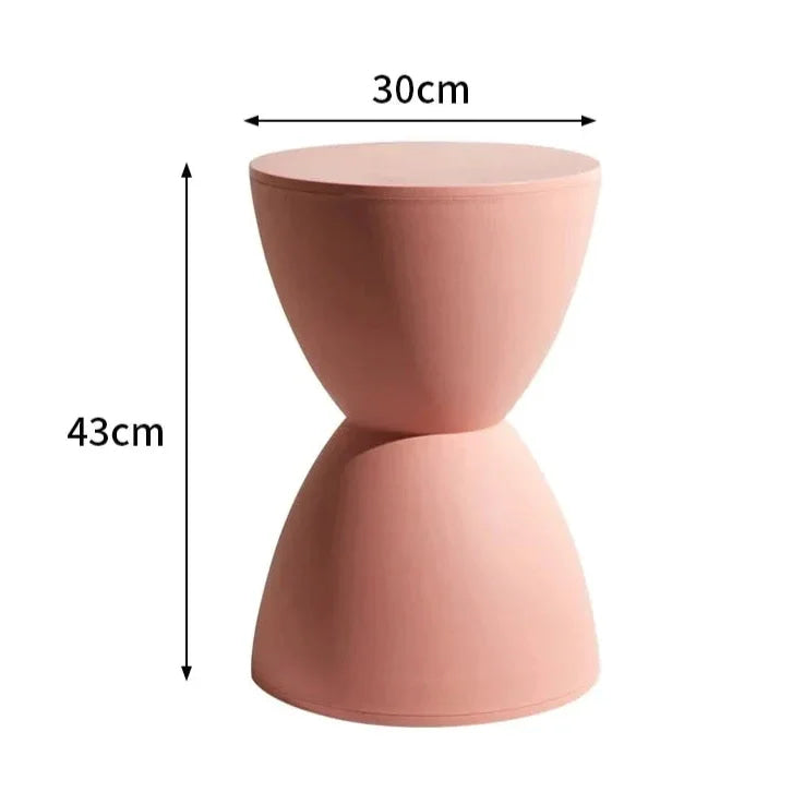 Colorful Hourglass Side Tables – Modern Accent Furniture