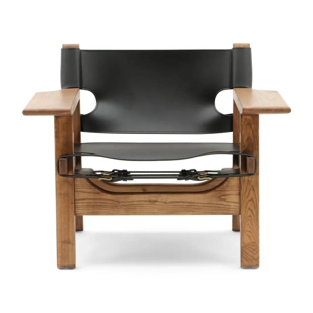 Modern Designer Armchair with Premium Leather and Oak Frame | Minimalism Interiors