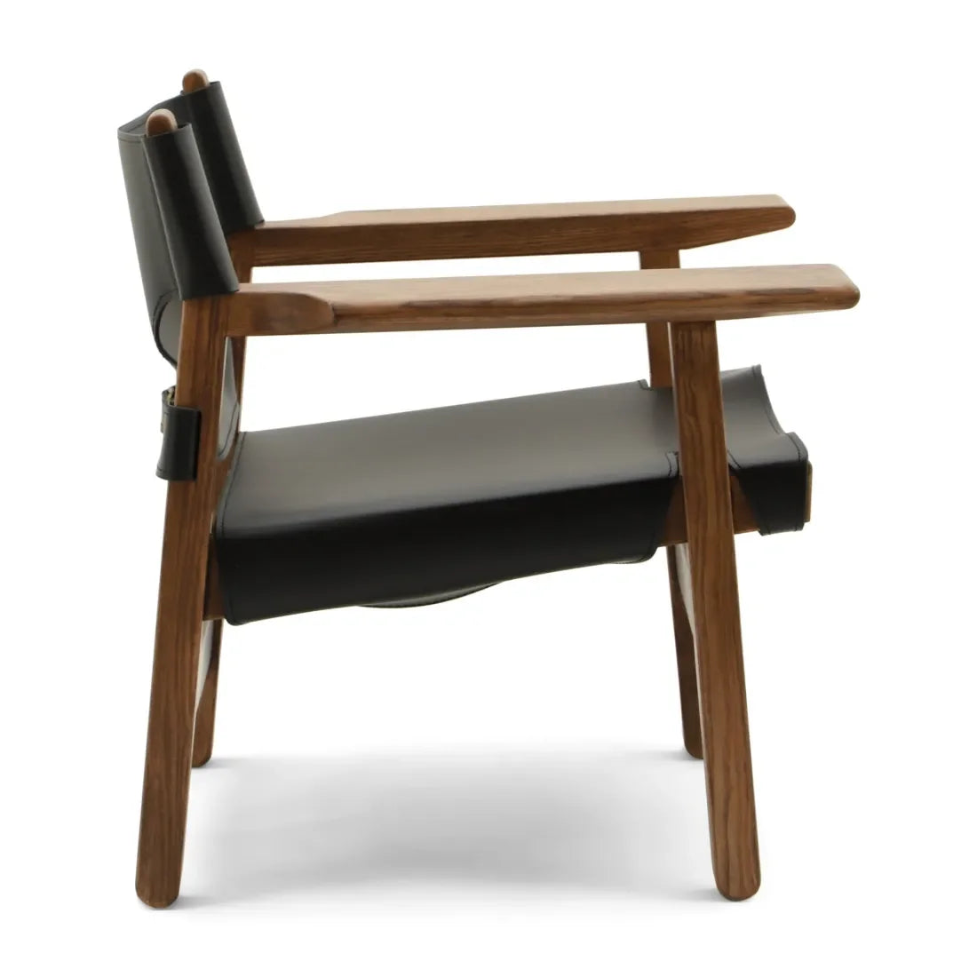 Modern Designer Armchair with Premium Leather and Oak Frame | Minimalism Interiors