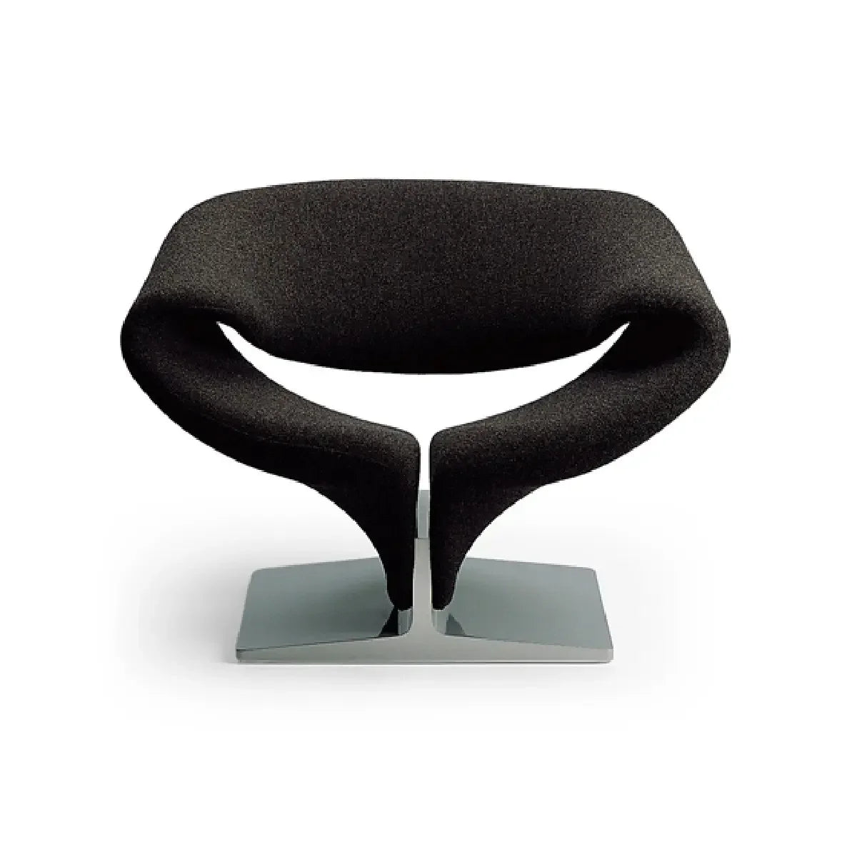 Modern Sculptural Accent Chair and Ottoman | Luxury Interiors