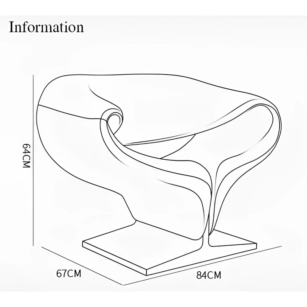 Modern Sculptural Accent Chair and Ottoman | Luxury Interiors