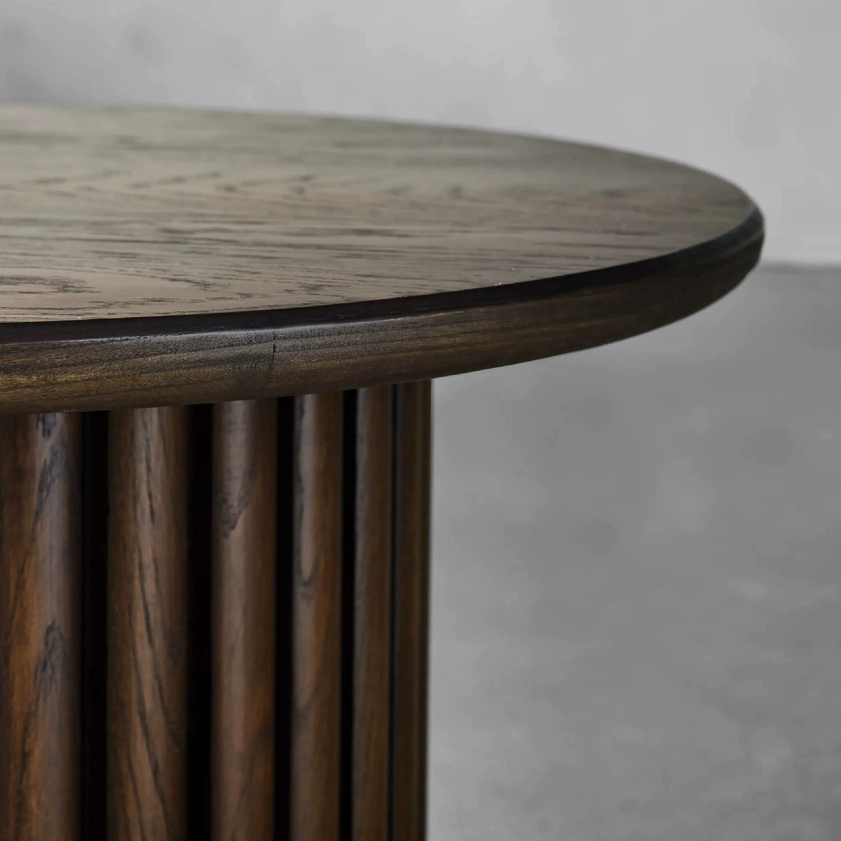 Modern Oval Wood End Tables | Japandi Living Room