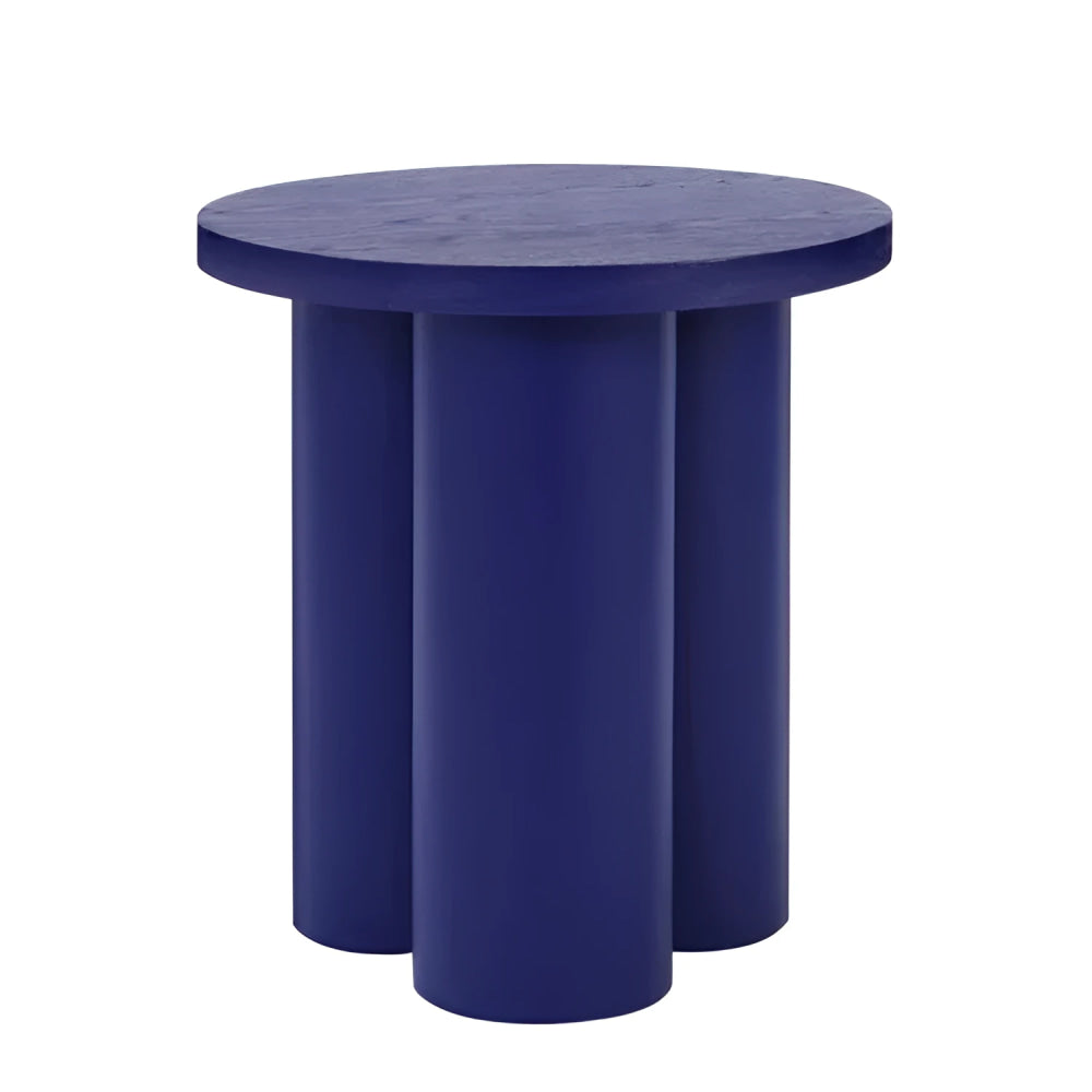 Modern Round Side Tables with Sculptural Base | Luxury Interiors