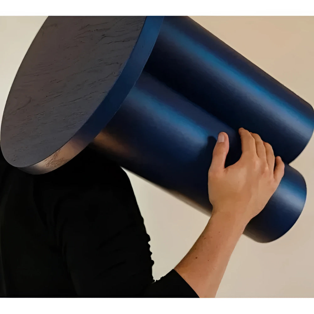 Modern Round Side Tables with Sculptural Base | Luxury Interiors