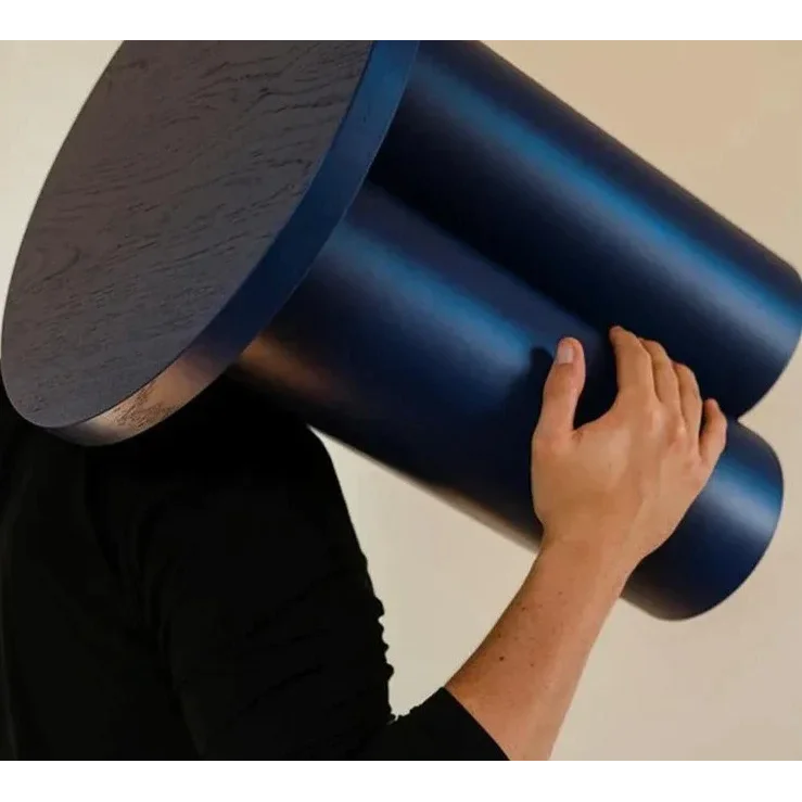 Modern Round Side Tables with Sculptural Base | Luxury Interiors