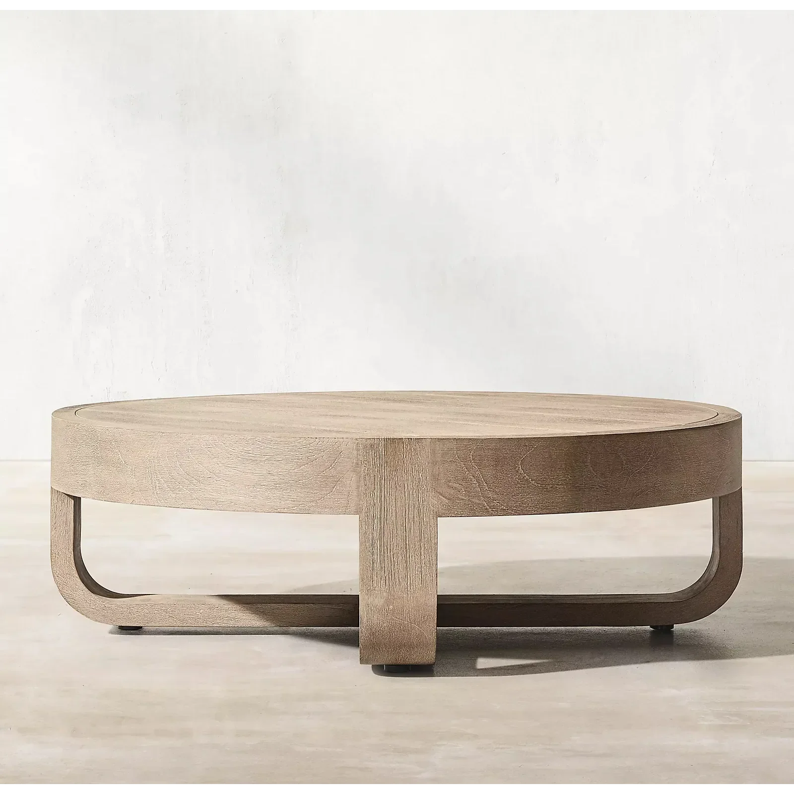 Modern Round Wood Coffee Table | Luxury Minimalist Interior Design