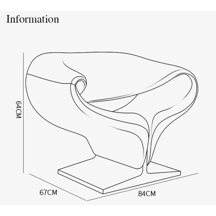 Modern Sculptural Accent Chair and Ottoman | Luxury Interiors