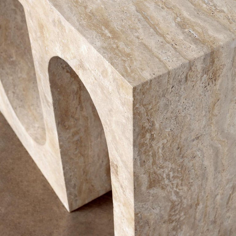 Modern Travertine Console Table – Luxury Interior for Contemporary spaces