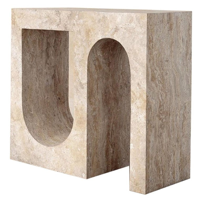 Modern Travertine Console Table – Luxury Interior for Contemporary spaces