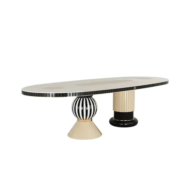 Contemporary Sculptural Dining Table – Bold Art Deco Interiors