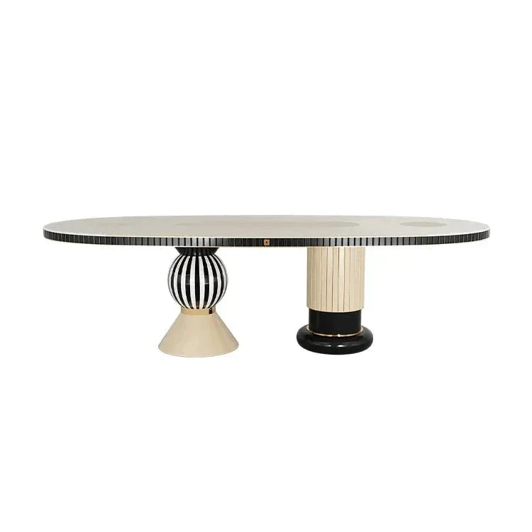 Contemporary Sculptural Dining Table – Bold Art Deco Interiors