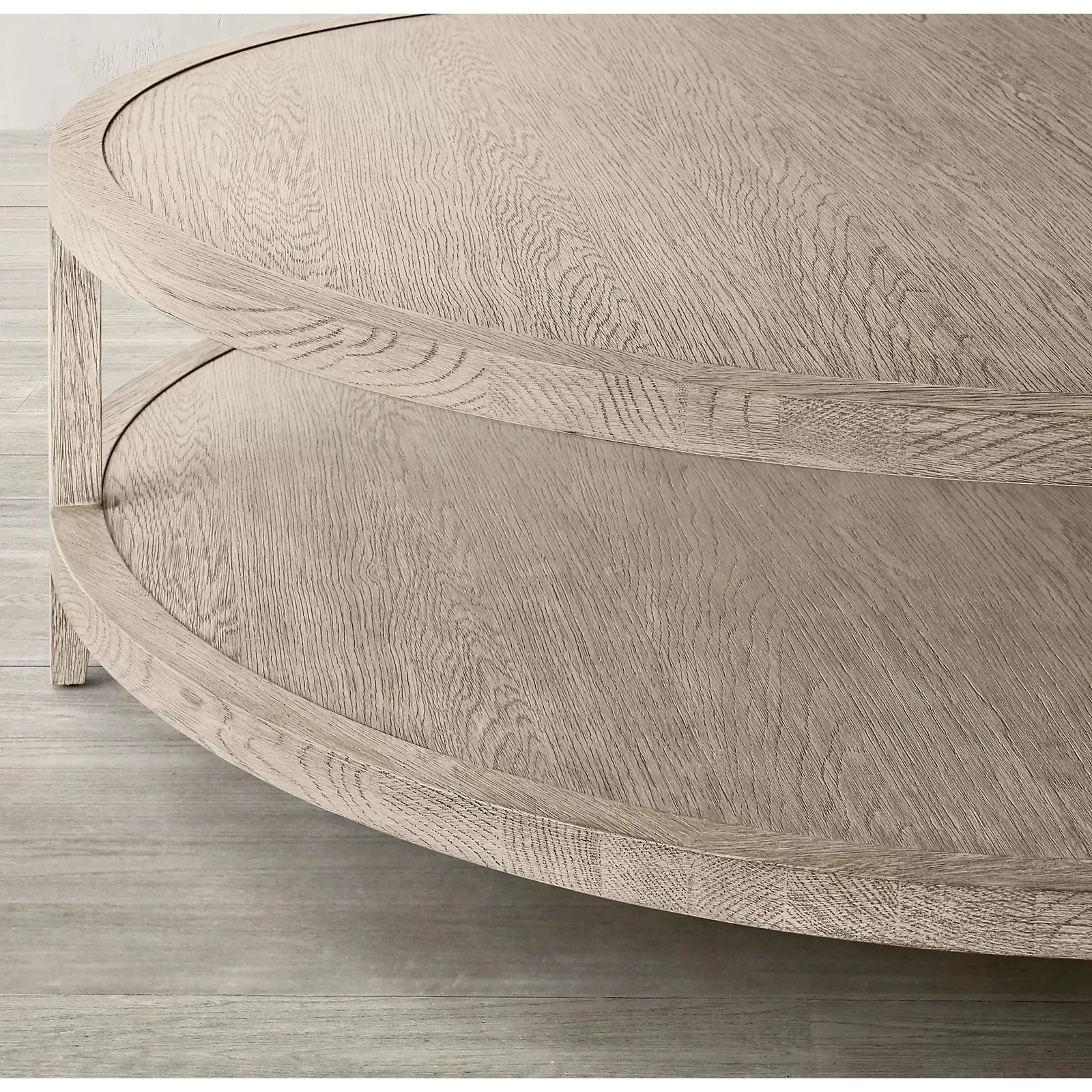 Orbit Round Coffee Table with Dual-tier Design – Modern Wooden Circular Accent For living rooms