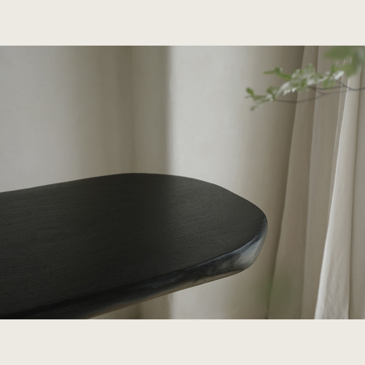 Rustic Solid Wood Console Table Organic Modern Design Entryway