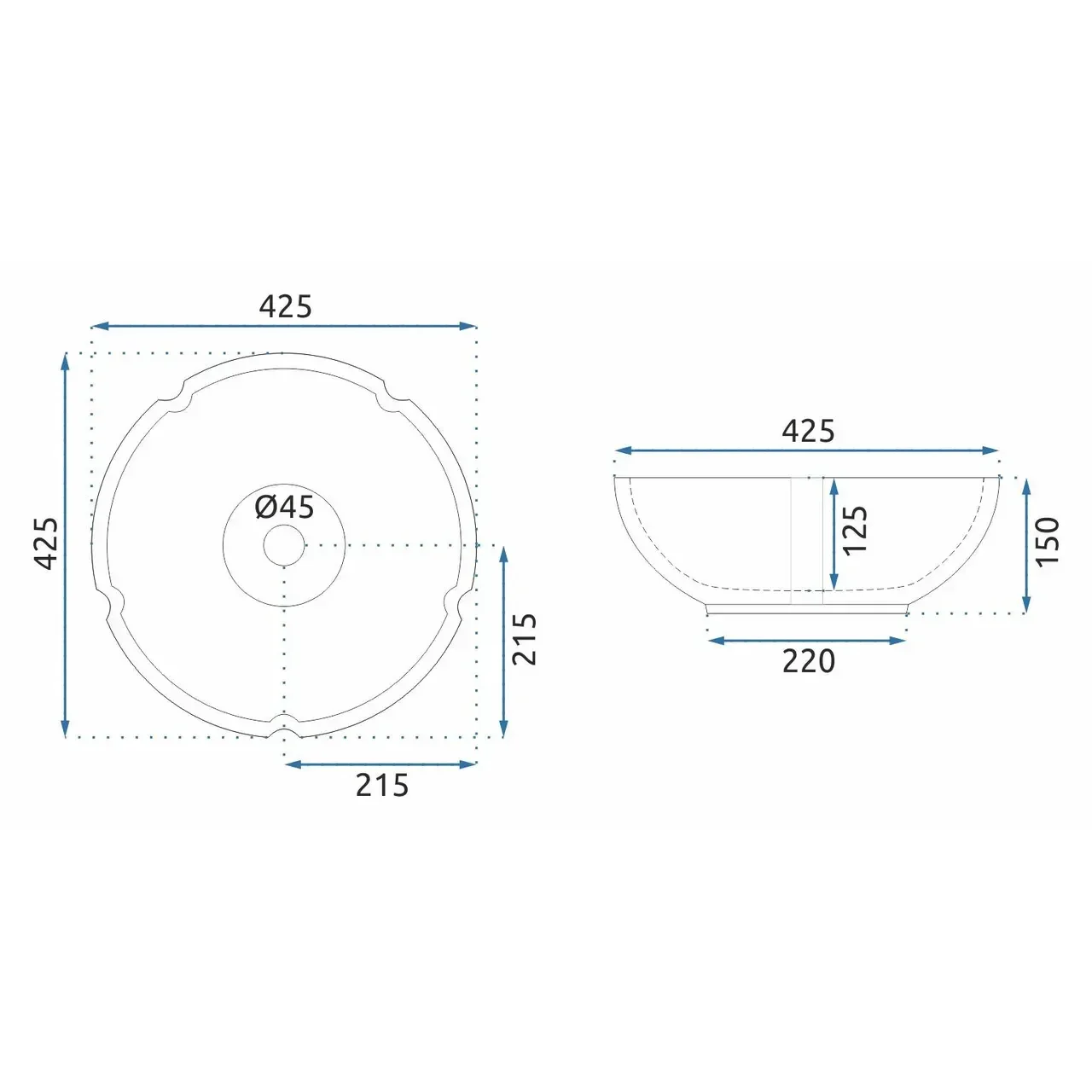 Luxury Pink Floral Ceramic Bathroom Sink – Handcrafted Elegance for Stylish Vanities