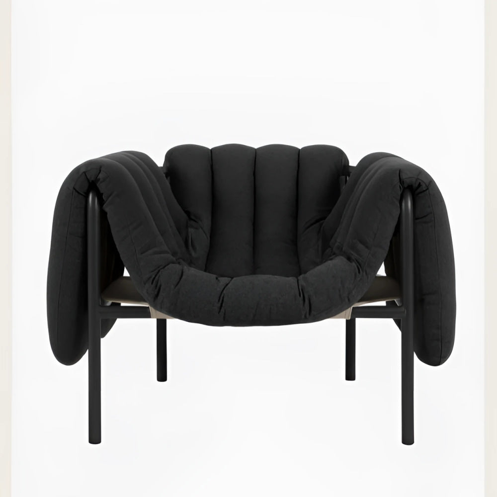 Corby Lounge Chair | Modern Upholstered with Metal Frame | Luxury Interiors