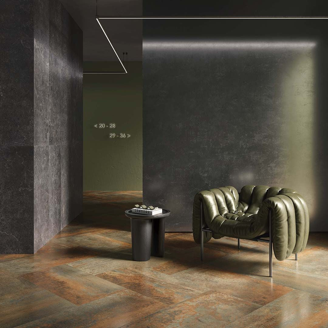 Corby Lounge Chair | Modern Upholstered with Metal Frame | Luxury Interiors