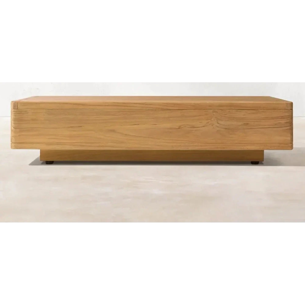 Minimalist Solid Wood Coffee Table for Living Room | Modern Minimalism