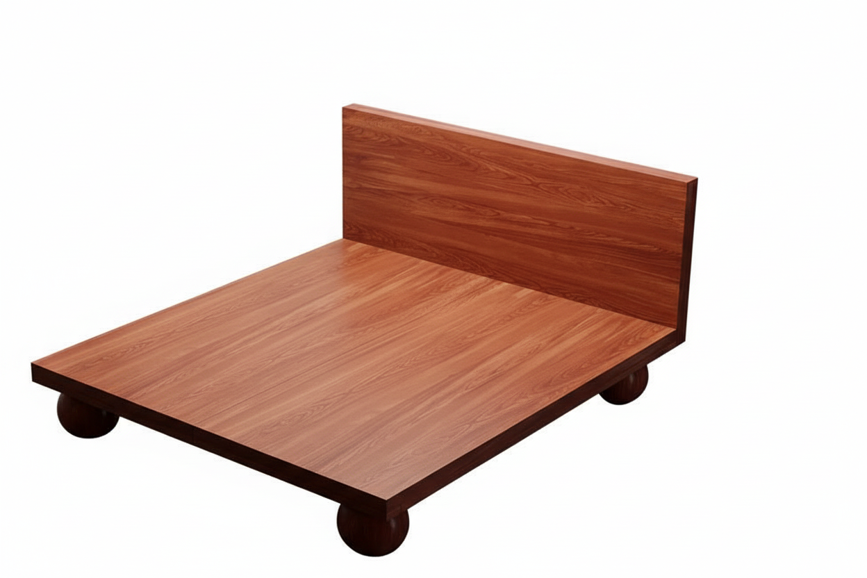 LETTO CON STRUTTURA ORBITALE IN LEGNO MASSELLO | HLMPGH01