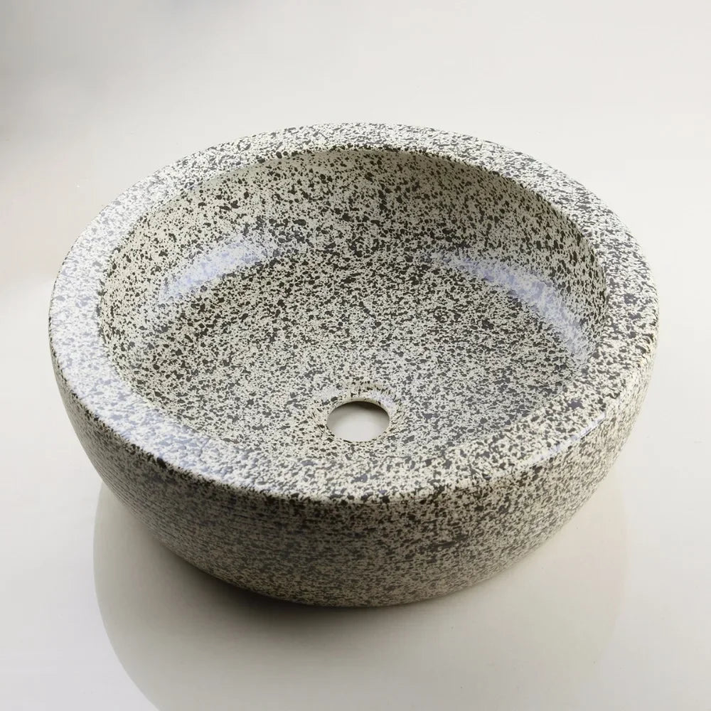Speckled Stone Vessel Sink for Modern Bathrooms | Luxury