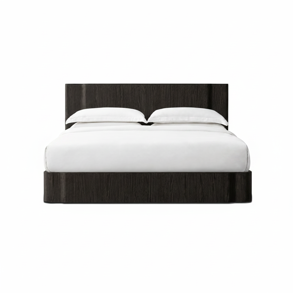The Sundro Panel Bed | Solid European Oak