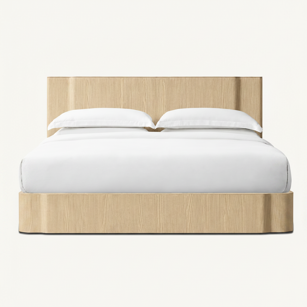 The Sundro Panel Bed | Solid European Oak