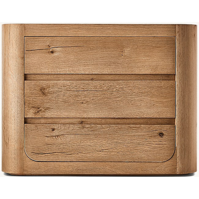 The Artisan Oak Closed Nightstand | Three Drawers - Natural oak / 20’’ - Nightstands
