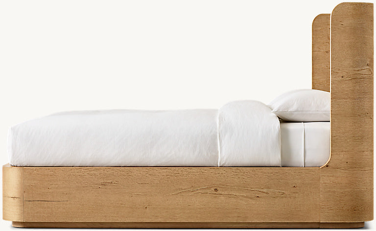 The Artisan Oak Platform Bed | Rustic Honey | HLMk002ftA - Beds