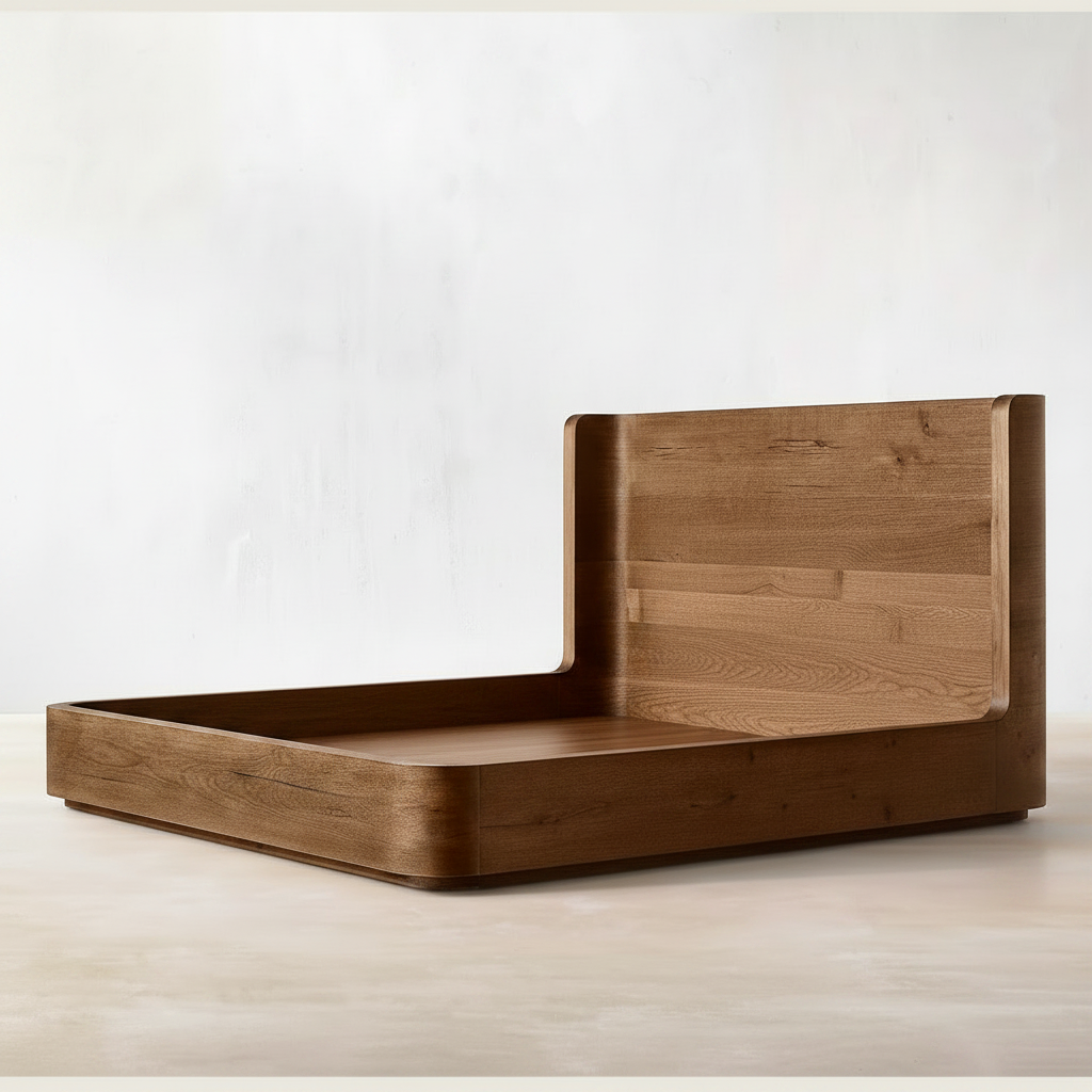 JAPANDI LETTO CON STRUTTURA ORBITALE IN LEGNO MASSELLO | HLMPGH02