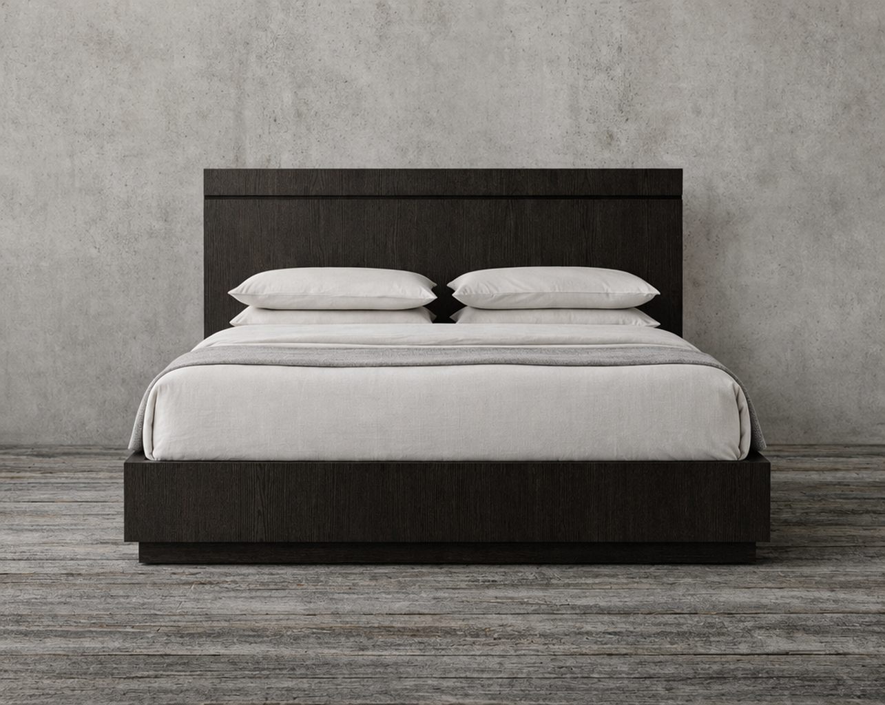 JAPANDI 实木轨道式床架 | HLMPGH02