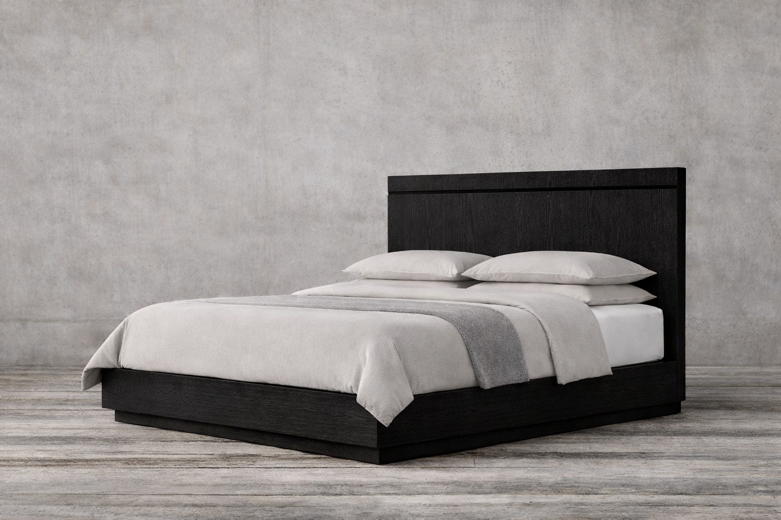 JAPANDI 实木轨道式床架 | HLMPGH02