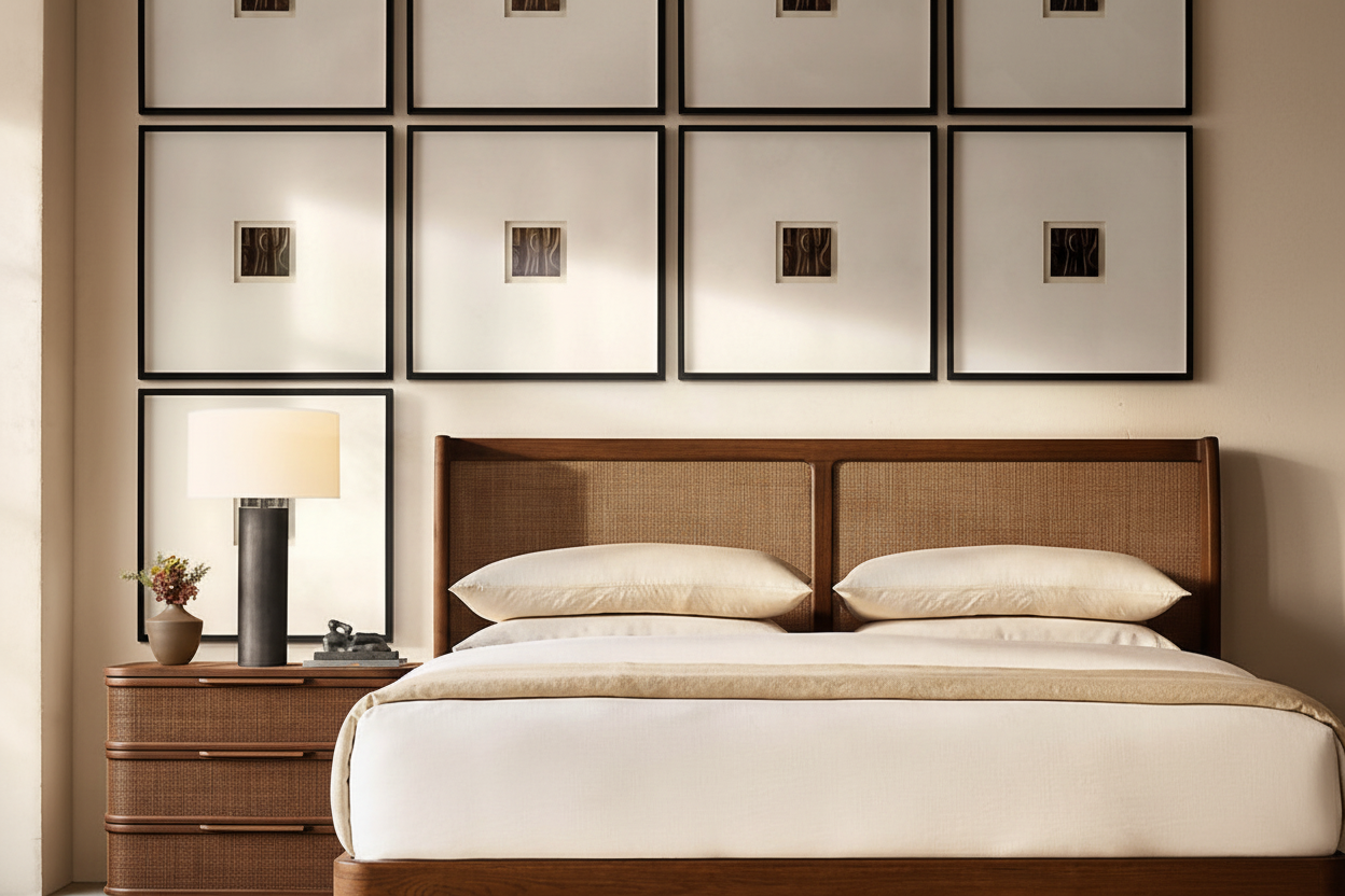 ソリッドウッドオービタルフレームベッド | HLMPGH01