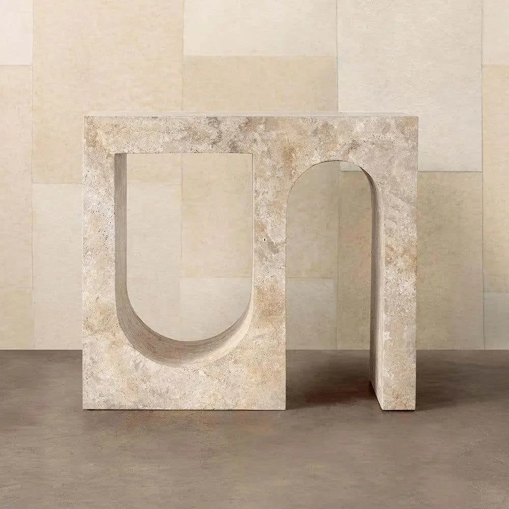 Modern Travertine Console Table – Luxury Interior for Contemporary spaces
