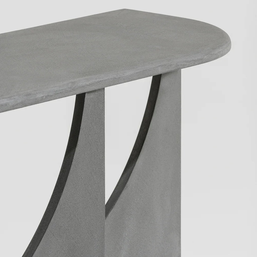 Geometric Console Table with Bold Architectural Design | Eclectic Interiors