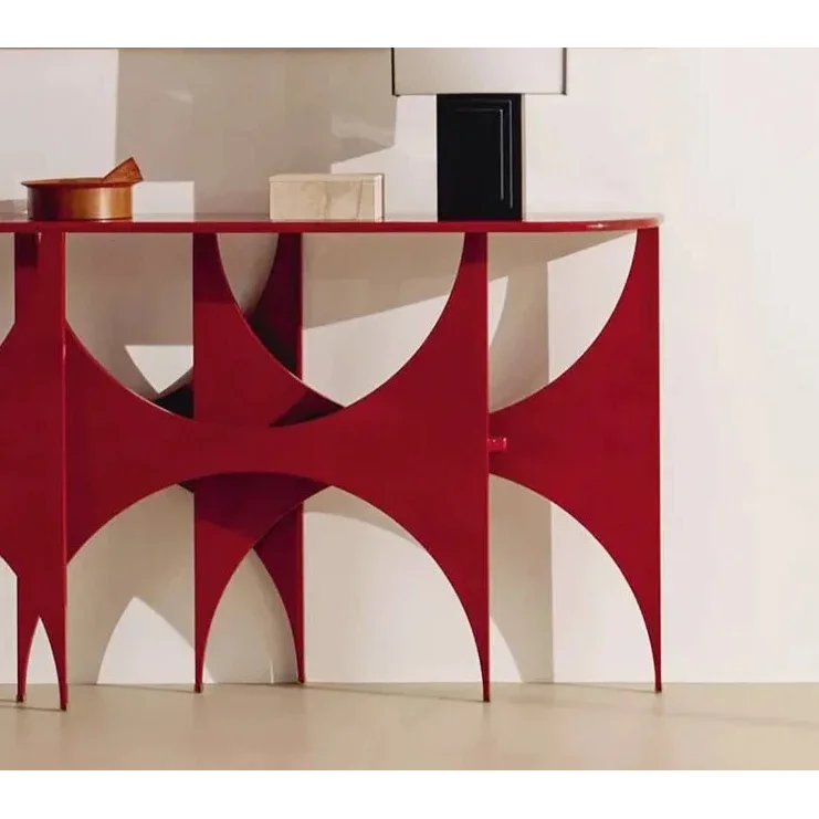 Geometric Console Table with Bold Architectural Design | Eclectic Interiors