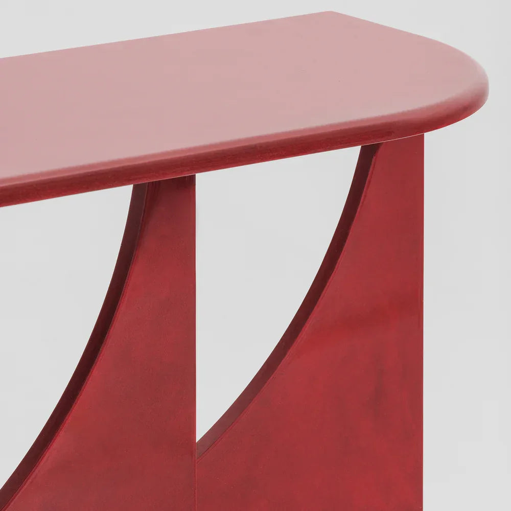 Geometric Console Table with Bold Architectural Design | Eclectic Interiors