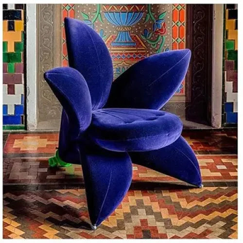 Flower Velvet Lounge Chair | Luxury Interiors | Available in Many Colors