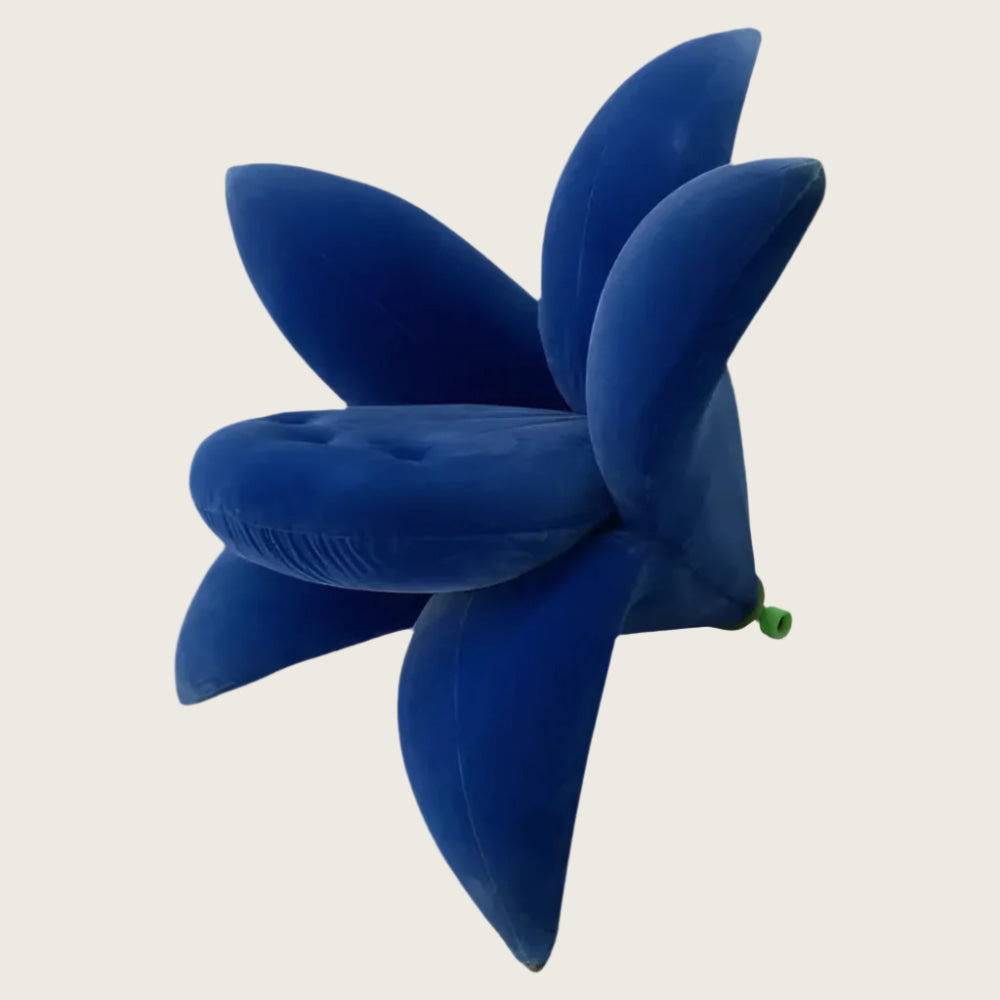 Flower Velvet Lounge Chair | Luxury Interiors | Available in Many Colors