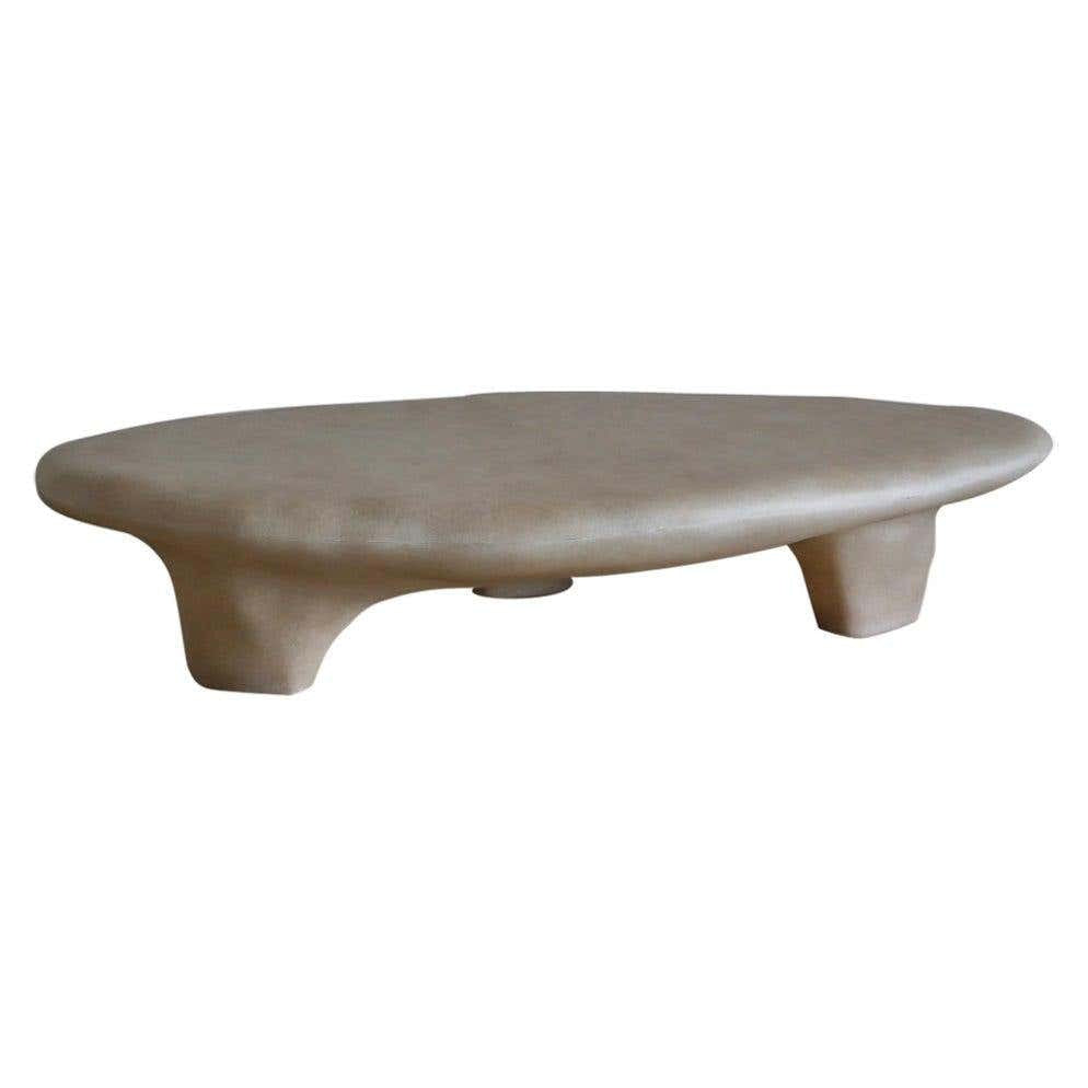 Organic Low Coffee Table with Sculptural Design | Furniture Piece for Professional Interior Designers