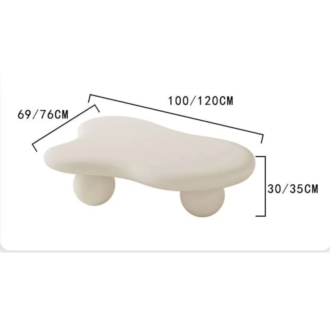 Wabi-sabi Pine Wood Coffee Table – Modern Minimalist Design with Organic curved shape