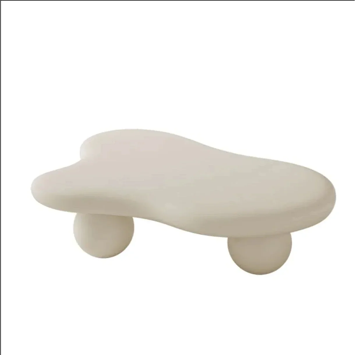 Wabi-sabi Pine Wood Coffee Table – Modern Minimalist Design with Organic curved shape